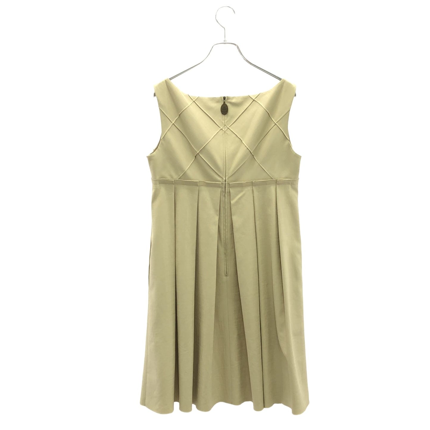 FOXEY NEW YORK Beige Sleeveless Dress - Timeless Elegance