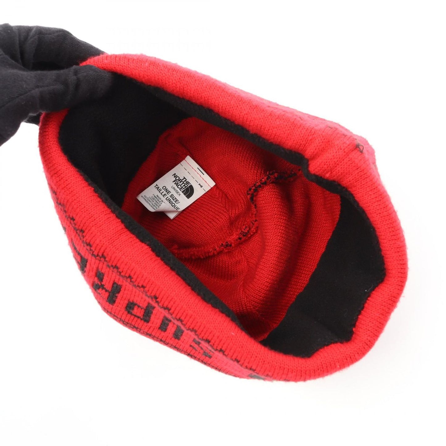 Supreme x THE NORTH FACE Red Knit Cap - Exclusive Collaboration