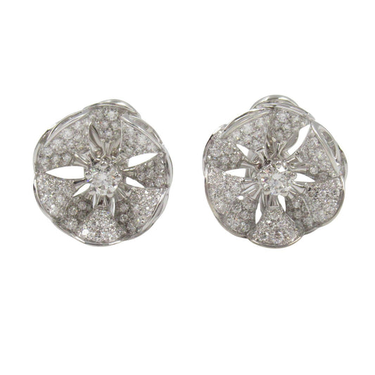 BVLGARI Diva's Dream Diamond Earrings in 18K White Gold