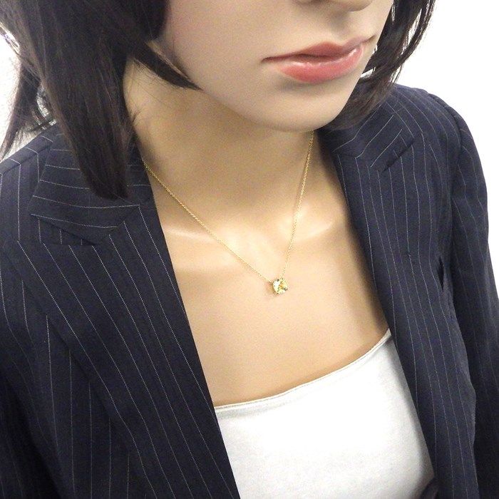 Tiffany & Co. Sparkler Necklace with Cushion Cut Lemon Quartz