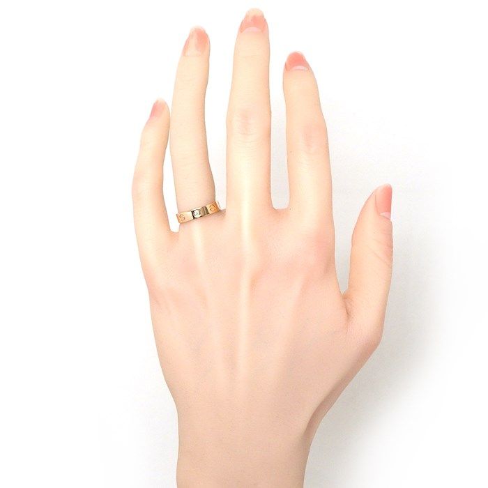 Cartier Love Ring Small Model SM with Diamond - K18 Pink Gold
