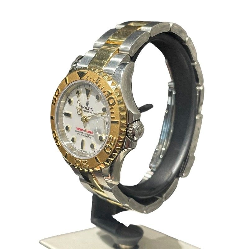 Rolex Yacht-Master 29mm Automatic Ladies Watch in White & Gold