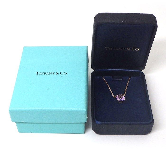 Tiffany & Co. Sparkler Amethyst Necklace in K18 Pink Gold