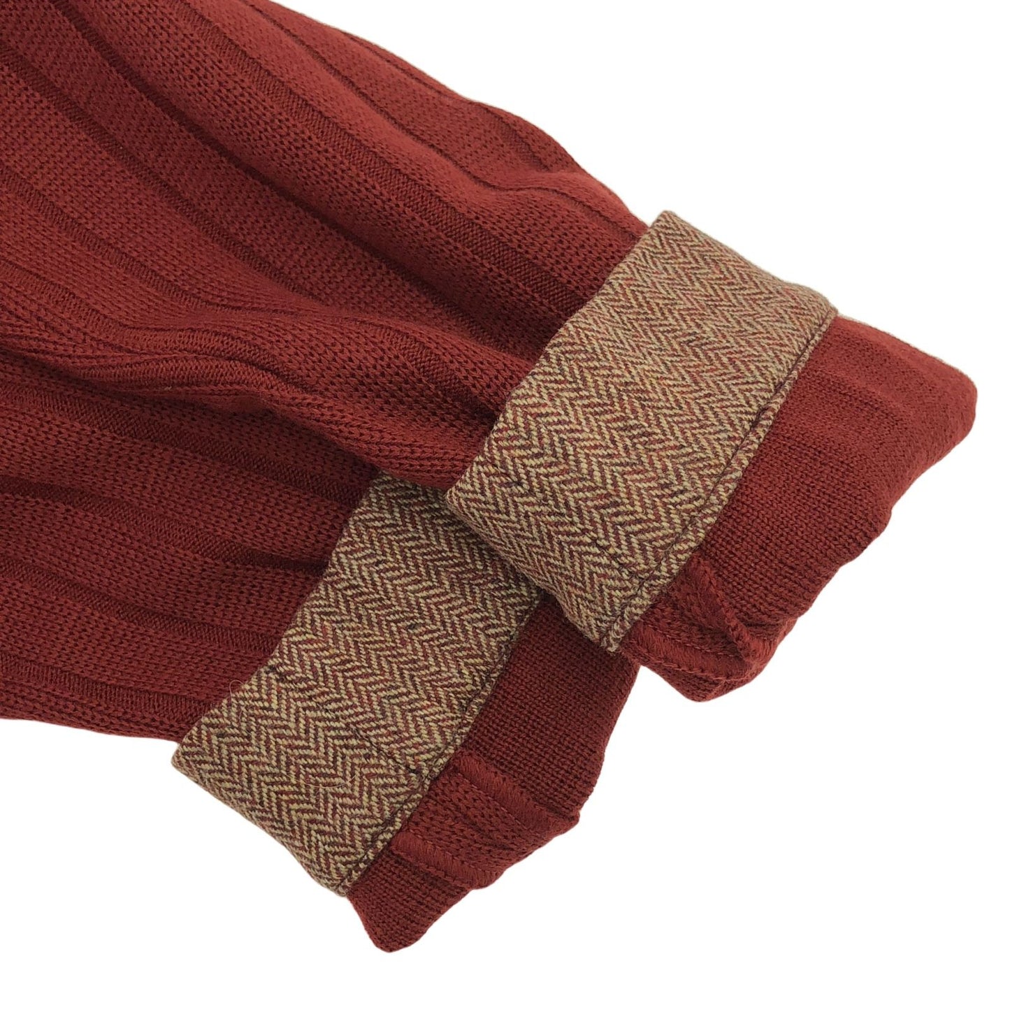 CELINE Red Wool Knit Dress - Timeless Elegance