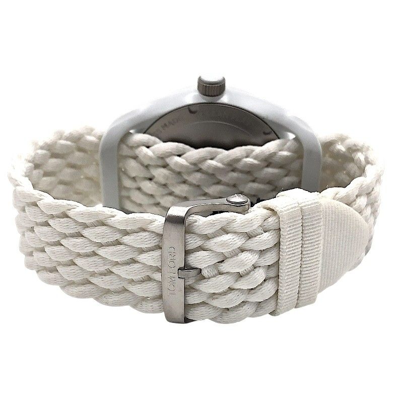 TOM FORD N.002 Ocean Plastic Men's Watch - White & Silver