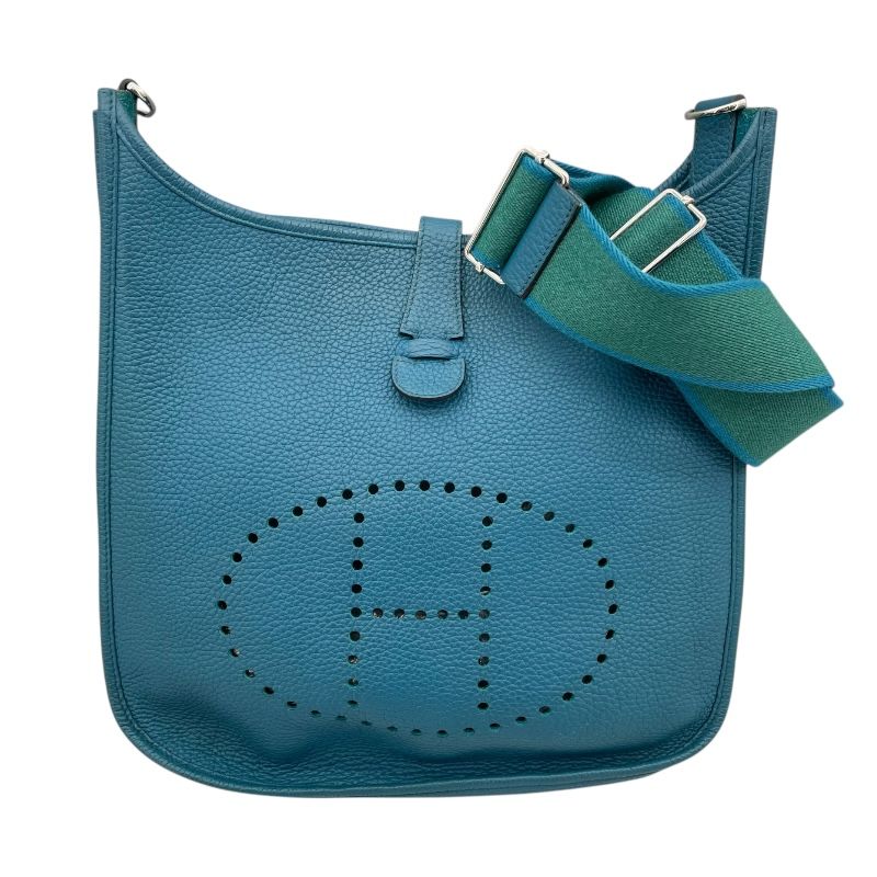 HERMES Evelyne III GM Cobalt Togo Leather Shoulder Bag
