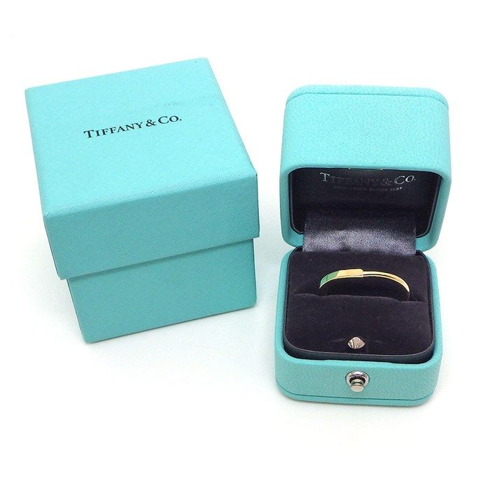 Tiffany & Co. Lock Ring in K18 Yellow Gold - Size 20