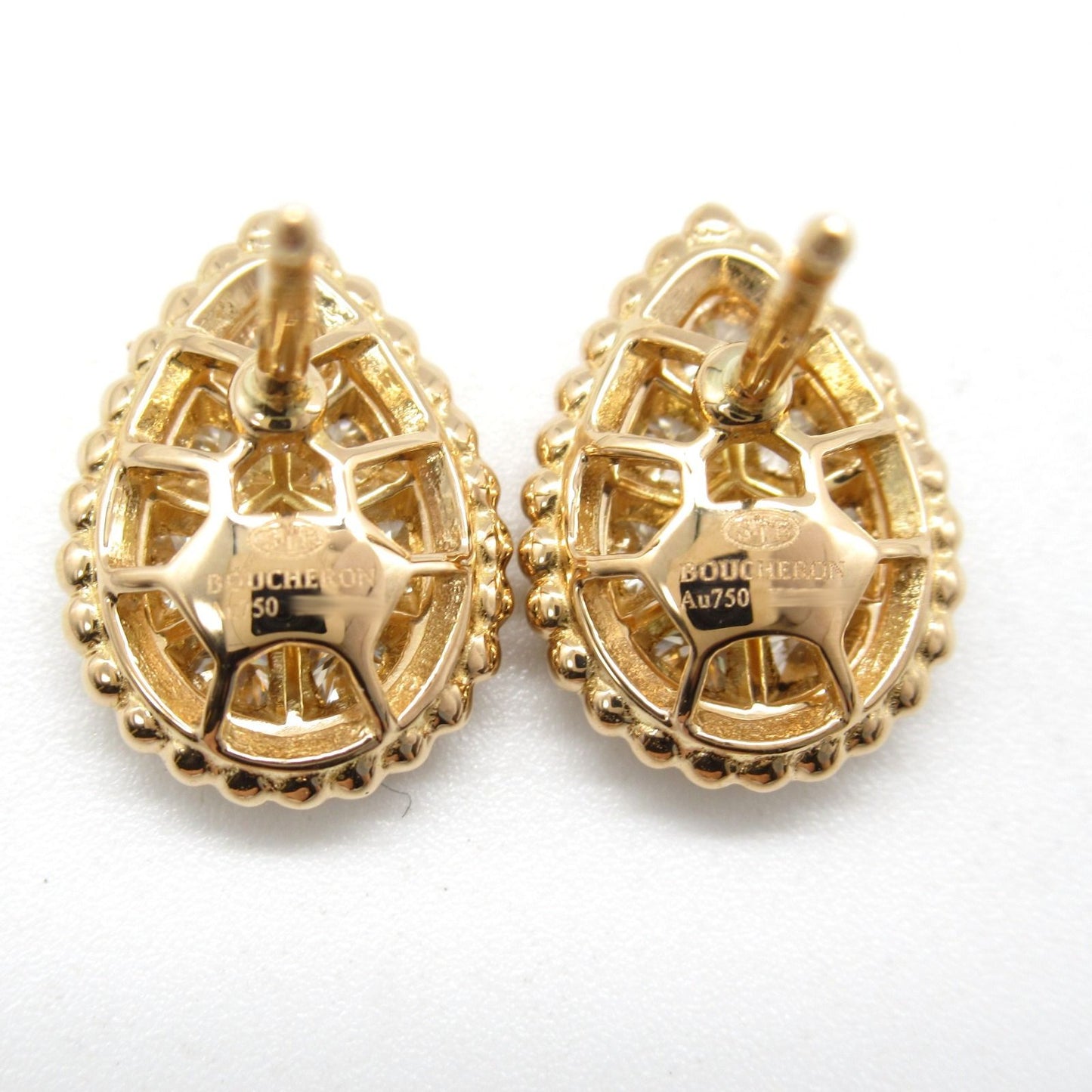 Boucheron Serpent Bohème Small Diamond Earrings in 18K Pink Gold