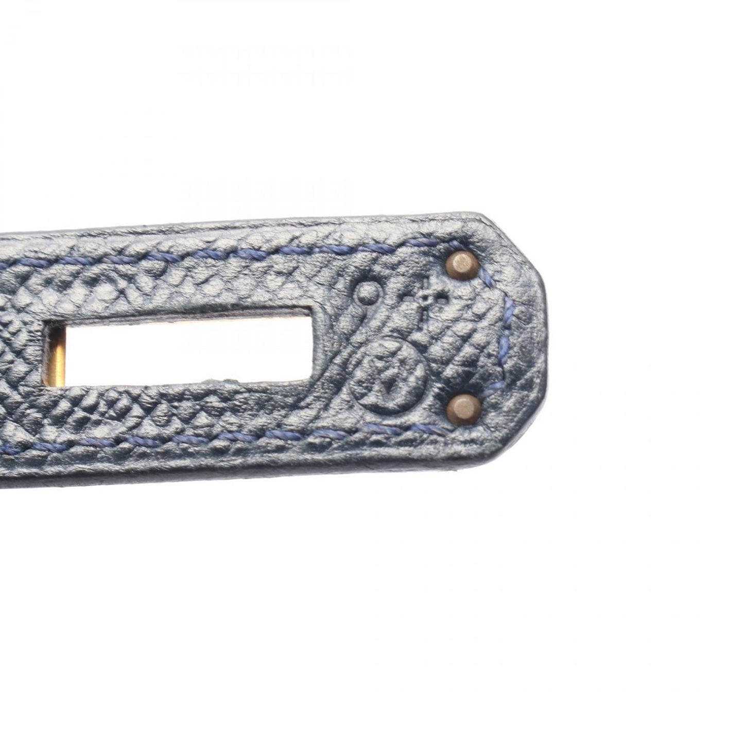 HERMES Kelly 32 Handbag in Blue Marine - Timeless Elegance