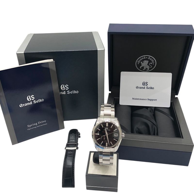 Grand Seiko Heritage Collection Spring Drive SBGA467 - Black Stainless Steel