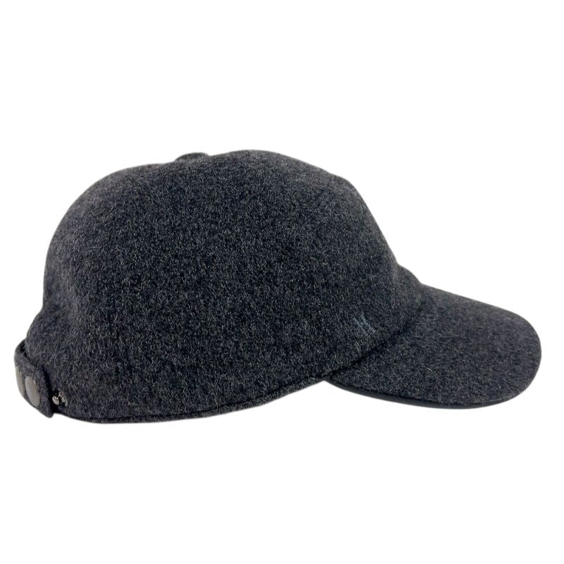 HERMES Cashmere Cap in Dark Grey - Unisex Luxury Accessory
