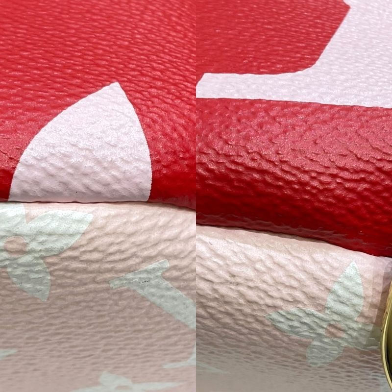 Louis Vuitton Monogram Giant Bum Bag in Red & Pink - Exclusive Design