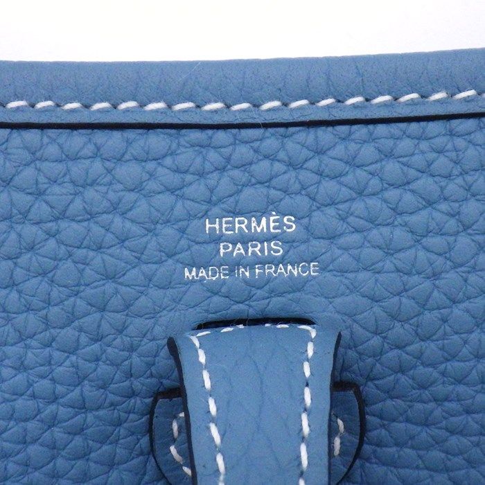 HERMES Evelyne TPM Shoulder Bag - New Blue Jean, 2023 Edition
