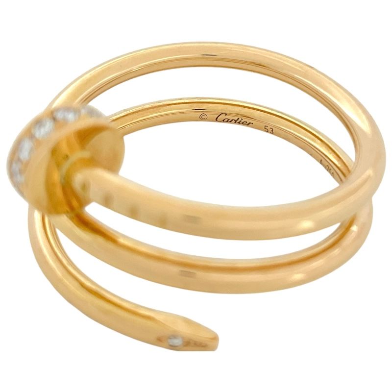 Cartier Juste un Clou Diamond Ring SM in 18K Pink Gold