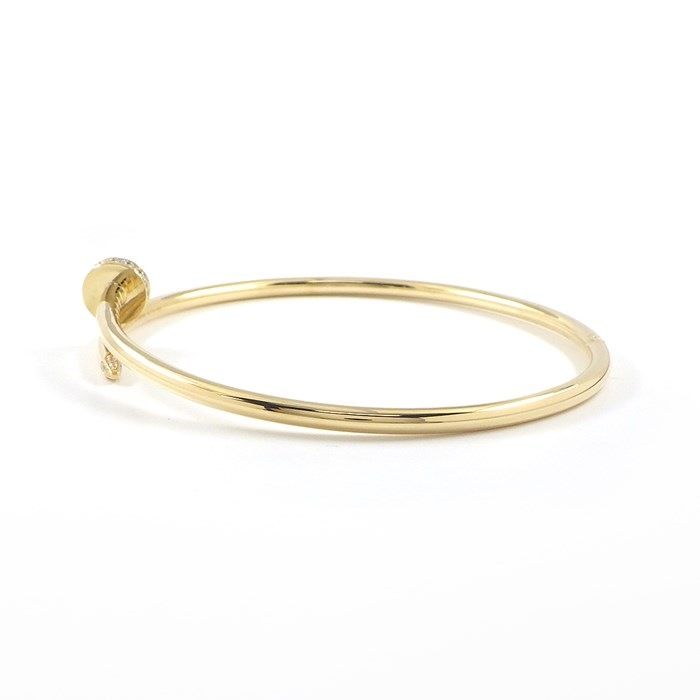 Cartier Juste un Clou Small Model Bangle with Diamonds - K18YG