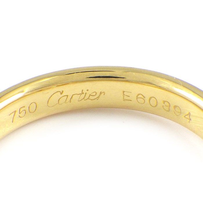 Cartier Monostone Three-Color Gold Ring with Diamond - Size 11