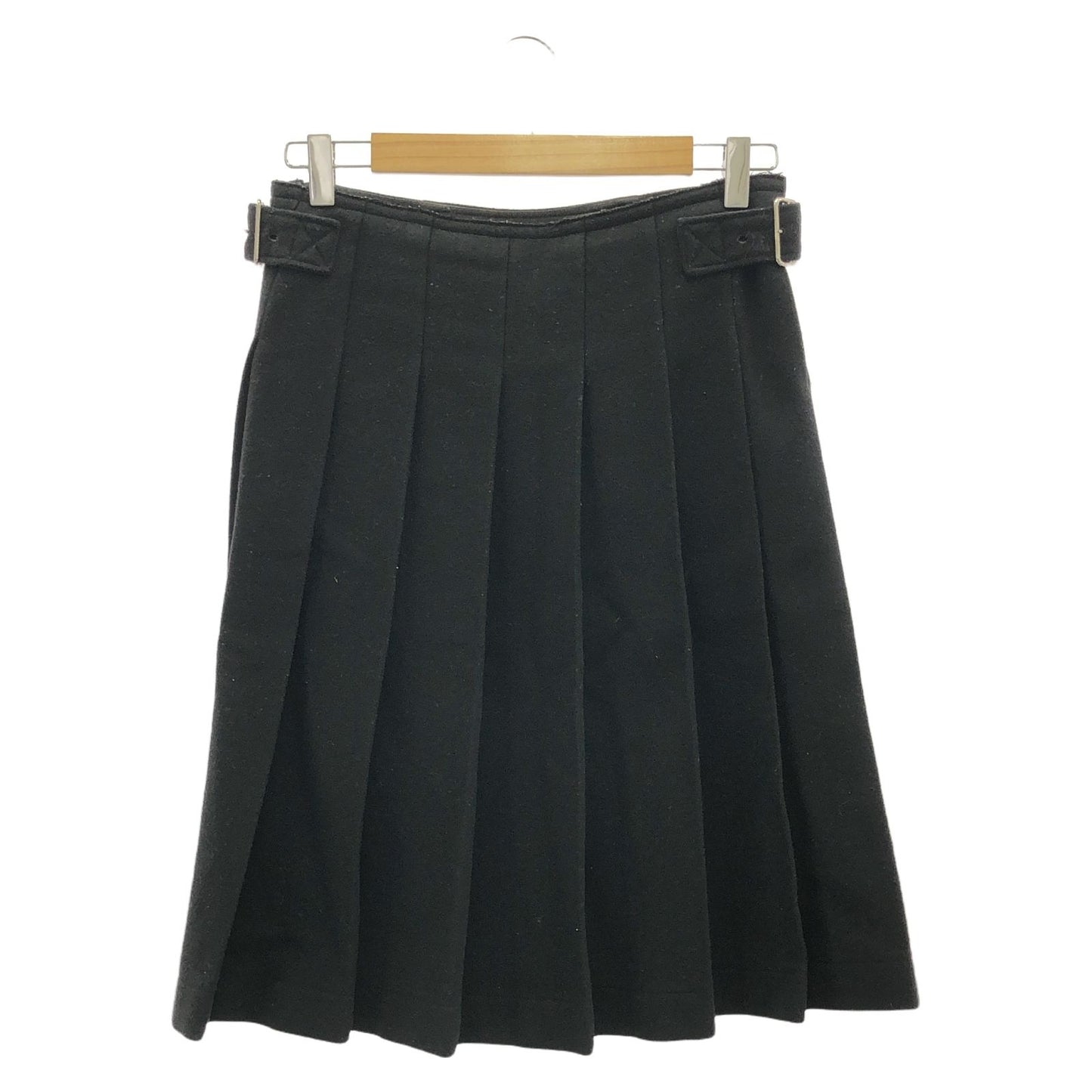tricot COMME des GARCONS Black Wool Pleated Skirt - Size S