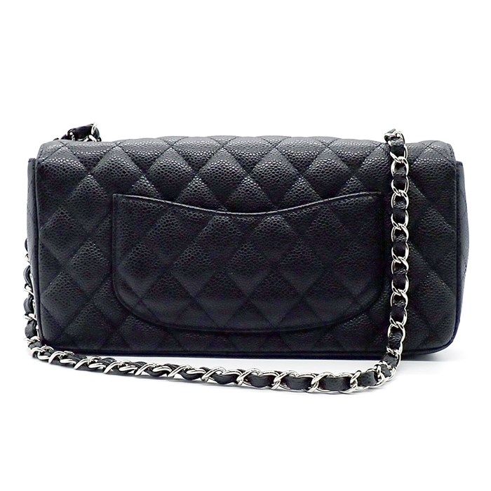 Chanel Matelassé Shoulder Bag A35731 in Black Caviar Leather