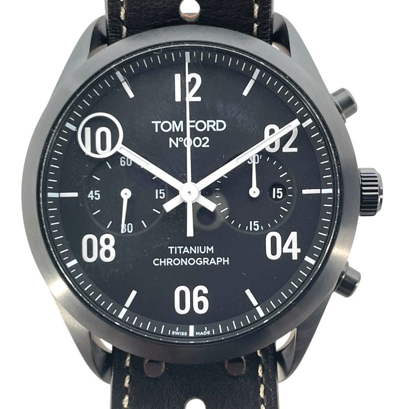 TOM FORD N.002 Titanium Chronograph - Black Automatic Watch