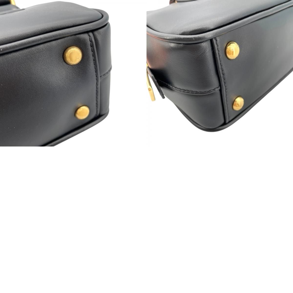 Miu Miu Arcadia Leather Mini Bag - Black - Exquisite Craftsmanship