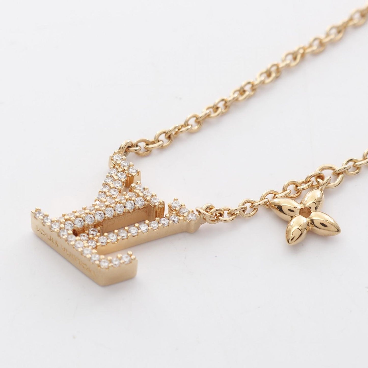 Louis Vuitton Iconic LV Necklace in Gold Plated Finish