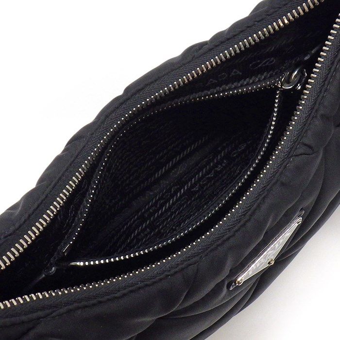 Prada Padded Re-Nylon Shoulder Bag in Black - Timeless Elegance