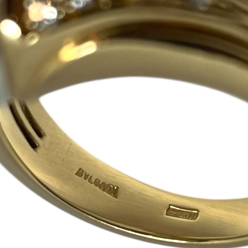 BVLGARI Passodoppio Ring 750 with Pearl and Diamond