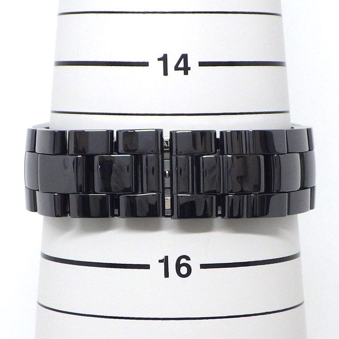 Chanel J12 H5702 Automatic Watch with Diamond Index - Black Dial