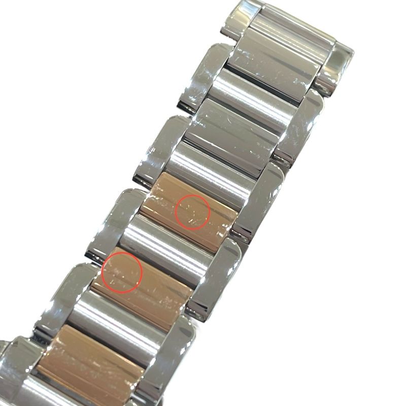 Cartier Tank Anglaise SM W5310019 Silver PG/SS Ladies Watch