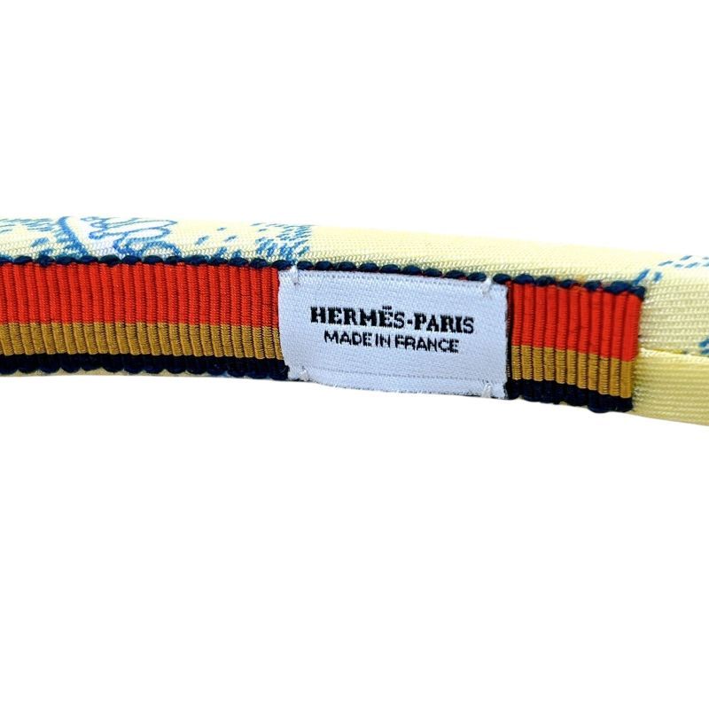 HERMES Elsa Headband in Yellow Silk - Exquisite Luxury Accessory