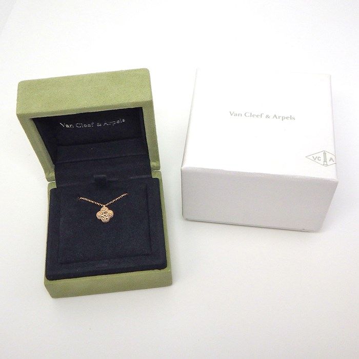 Van Cleef & Arpels Sweet Alhambra Necklace in K18 Pink Gold