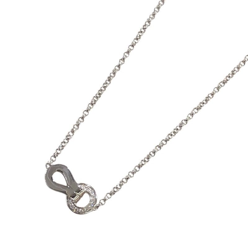 Cartier Agrafe Necklace in 750WG with Diamonds - Exquisite Luxury