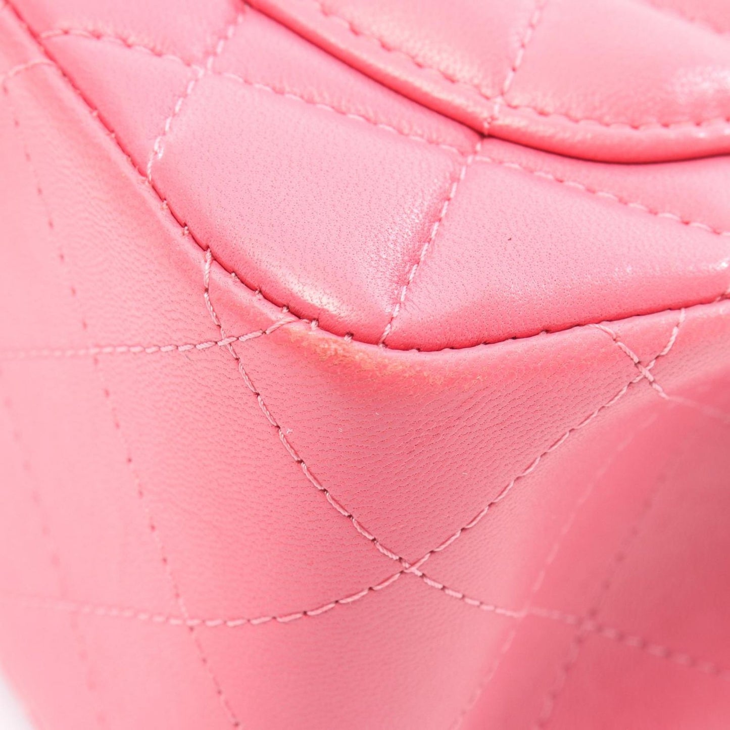 CHANEL Mini Matelassé Shoulder Bag in Pink Leather - A35200