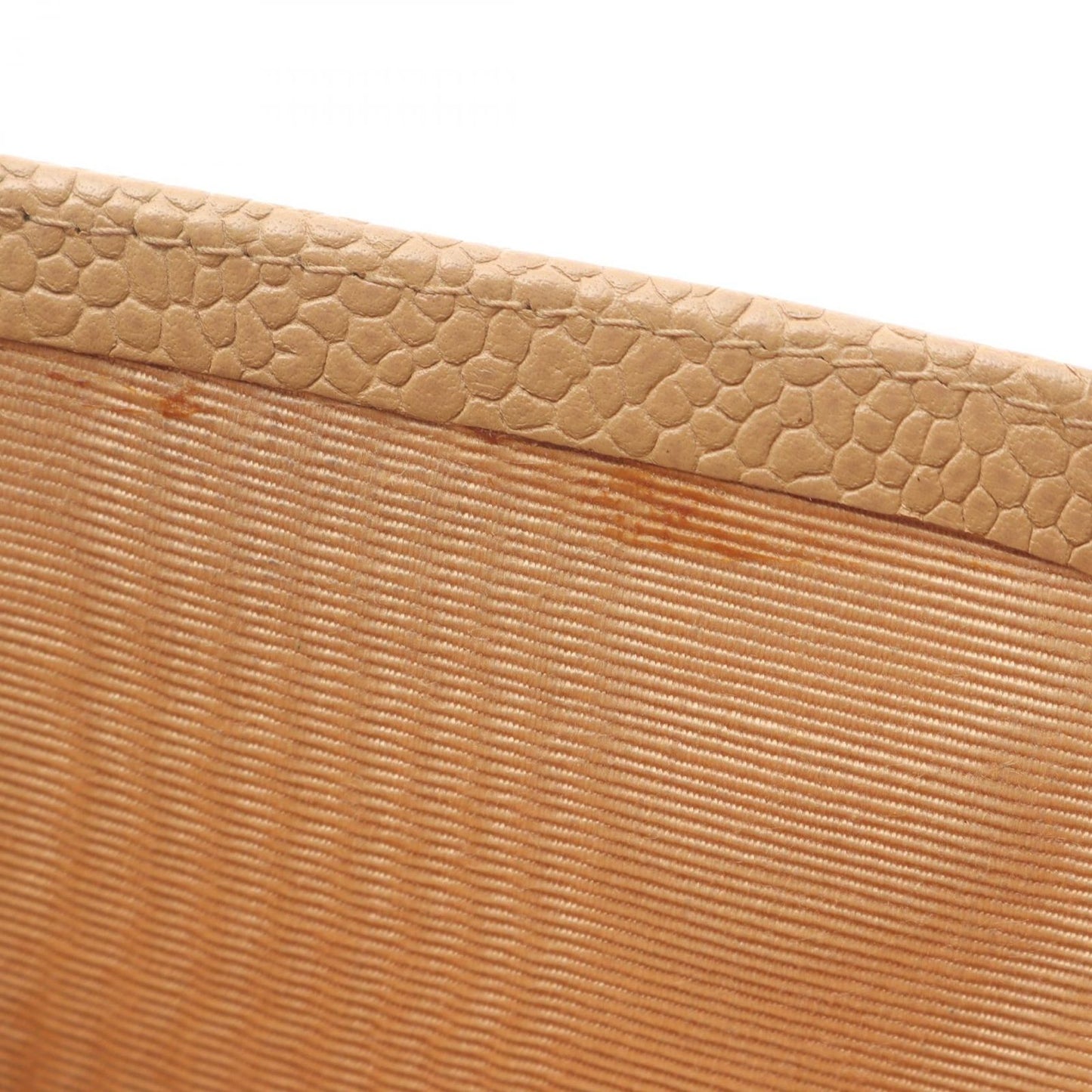 CHANEL Beige Leather Coco Mark Wallet - Timeless Elegance