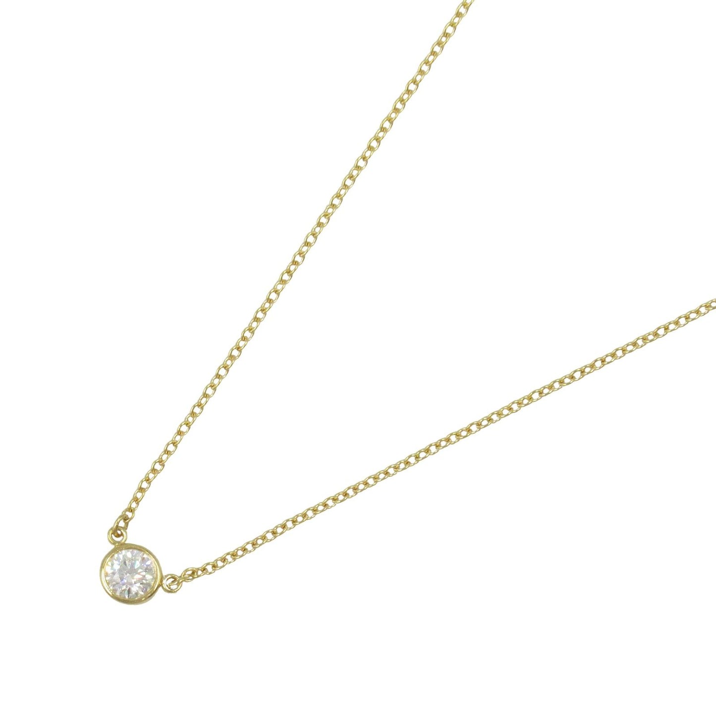 TIFFANY & CO. By the Yard Necklace in 18K Yellow Gold with Diamonds