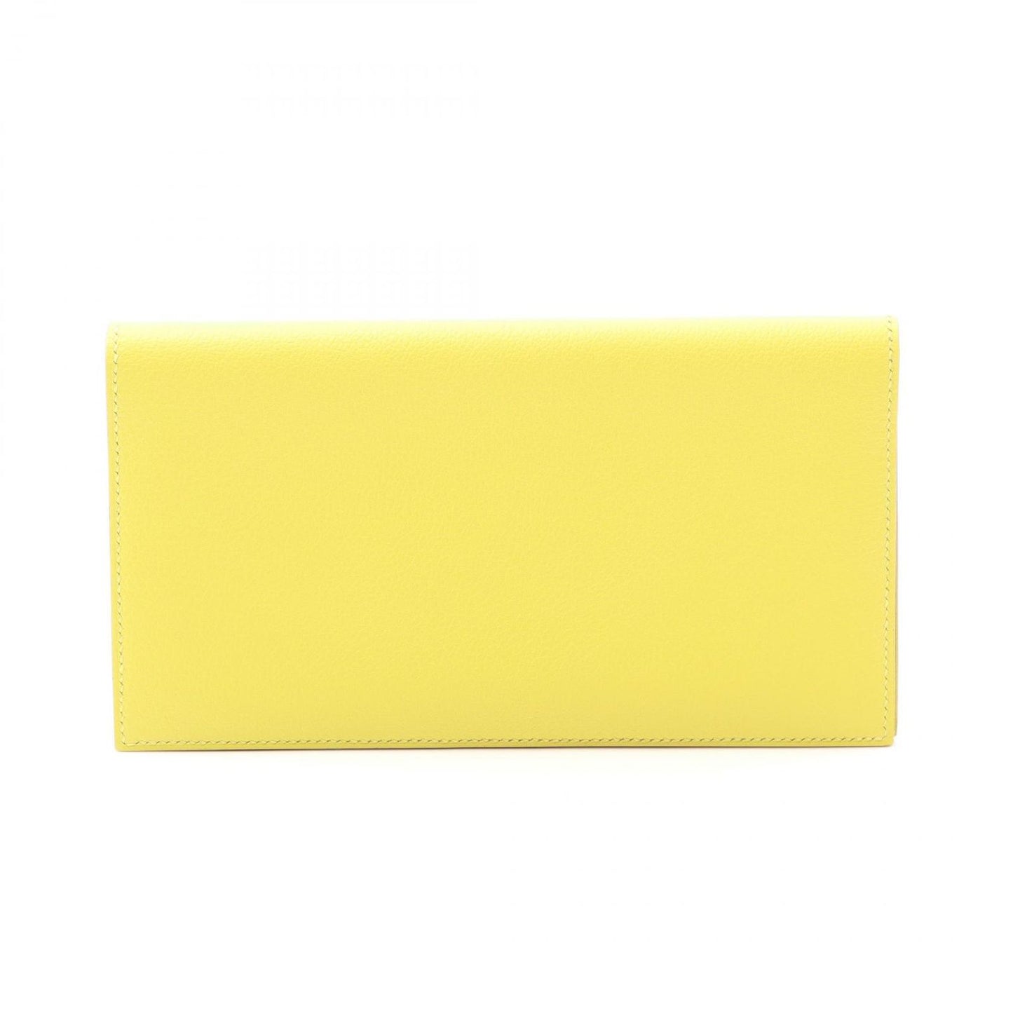 HERMES MC2 Fleming Soufflé Bi-Fold Wallet - Exquisite Yellow Elegance