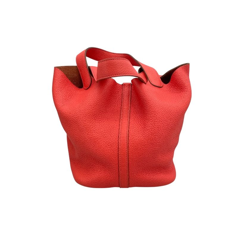 HERMES Picotin Lock MM in Rose Jaipur with Silver Hardware