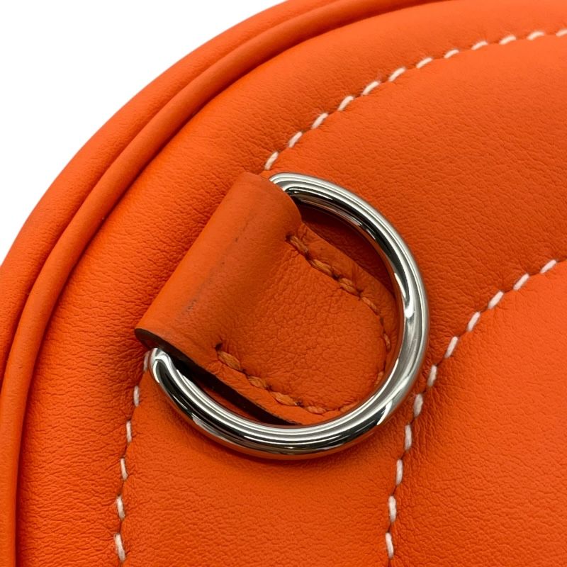 HERMES In The Loop Verso B刻 Orange Mini An/ Rose Azalee Shoulder Bag