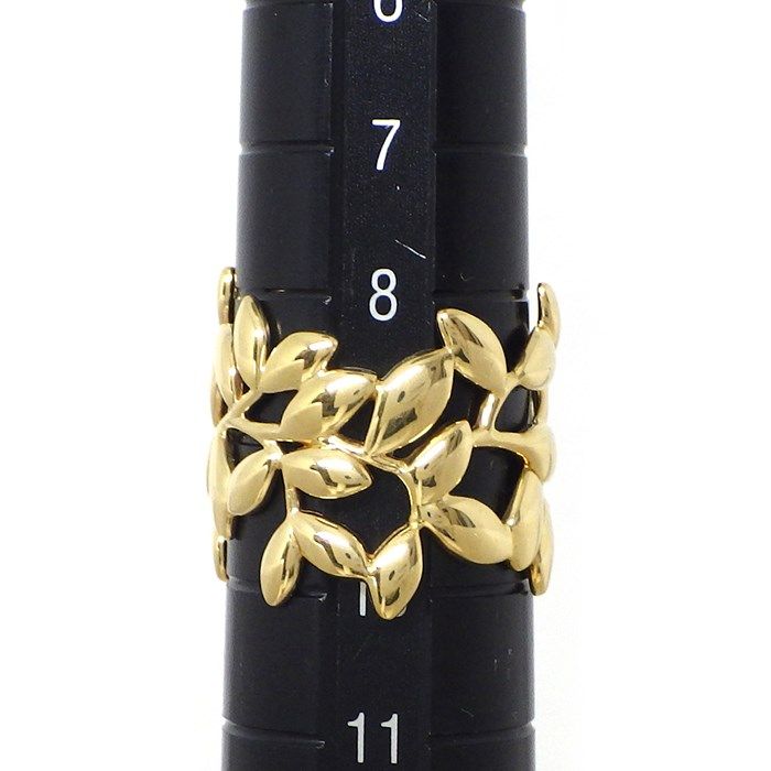 Tiffany & Co. Olive Leaf Band Ring in 18K Yellow Gold - Size 9.5