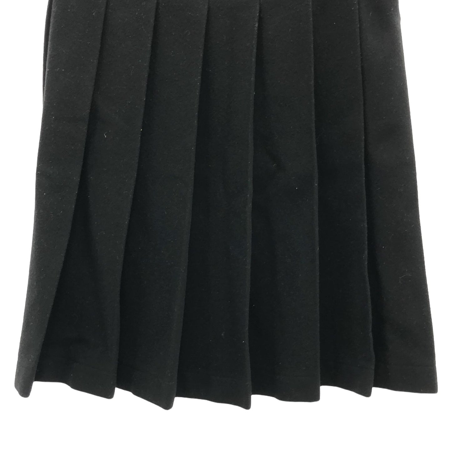 tricot COMME des GARCONS Black Wool Pleated Skirt - Size S