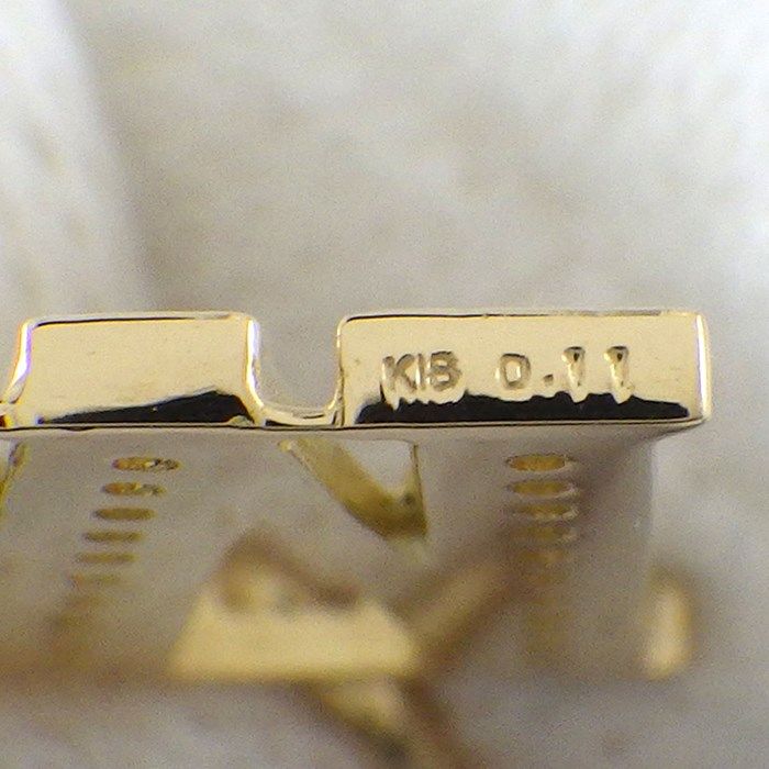 Exquisite Diamond Initial Pendant 'M' in 18K Yellow Gold