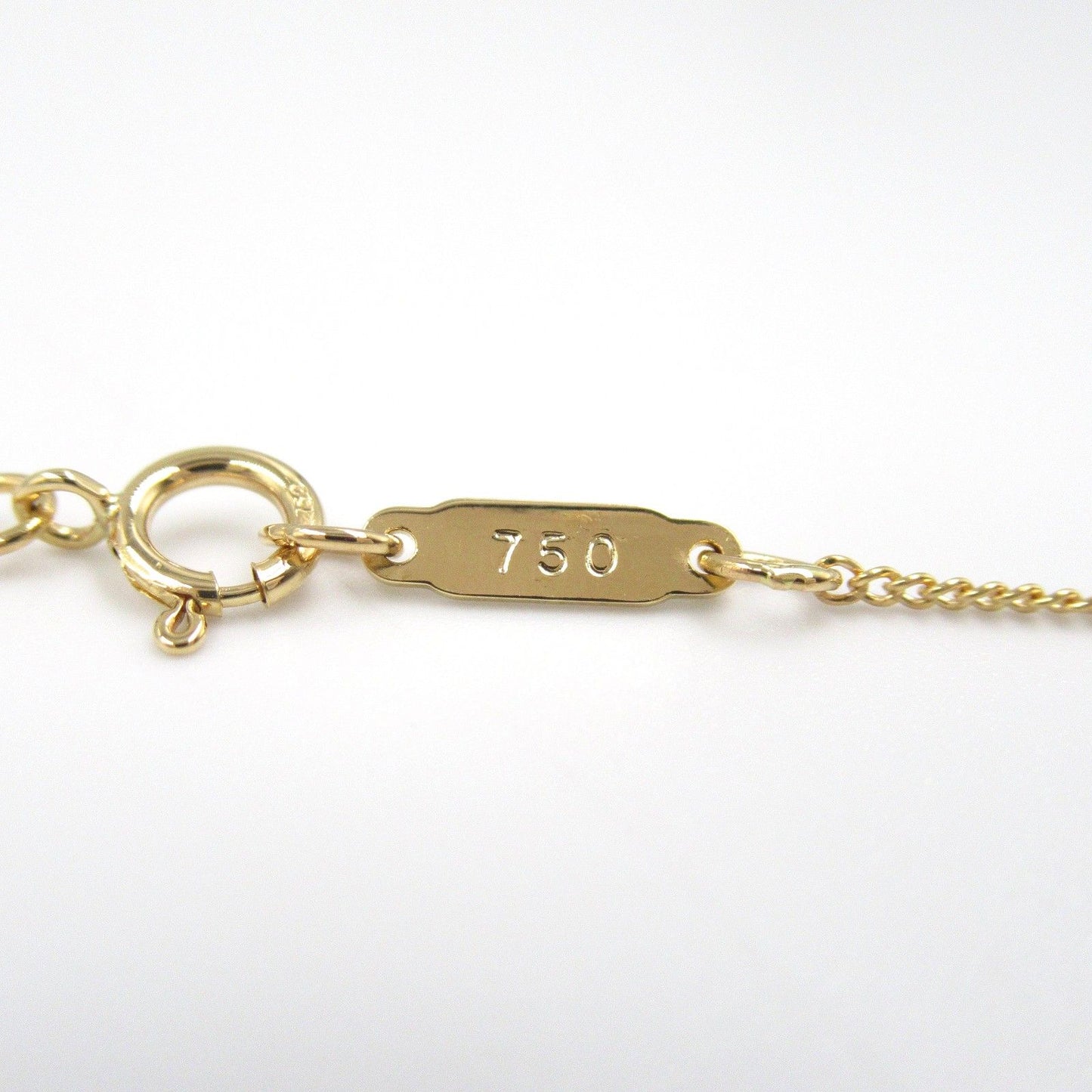 TIFFANY & CO Leaf Heart Necklace in K18 Yellow Gold - 45.5cm