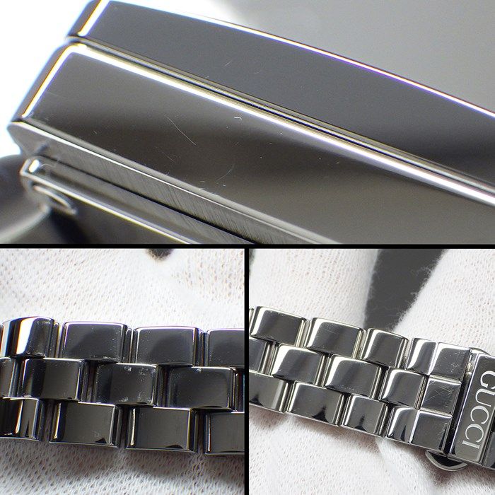 GUCCI G Square 3600L Black Dial Stainless Steel Quartz Watch
