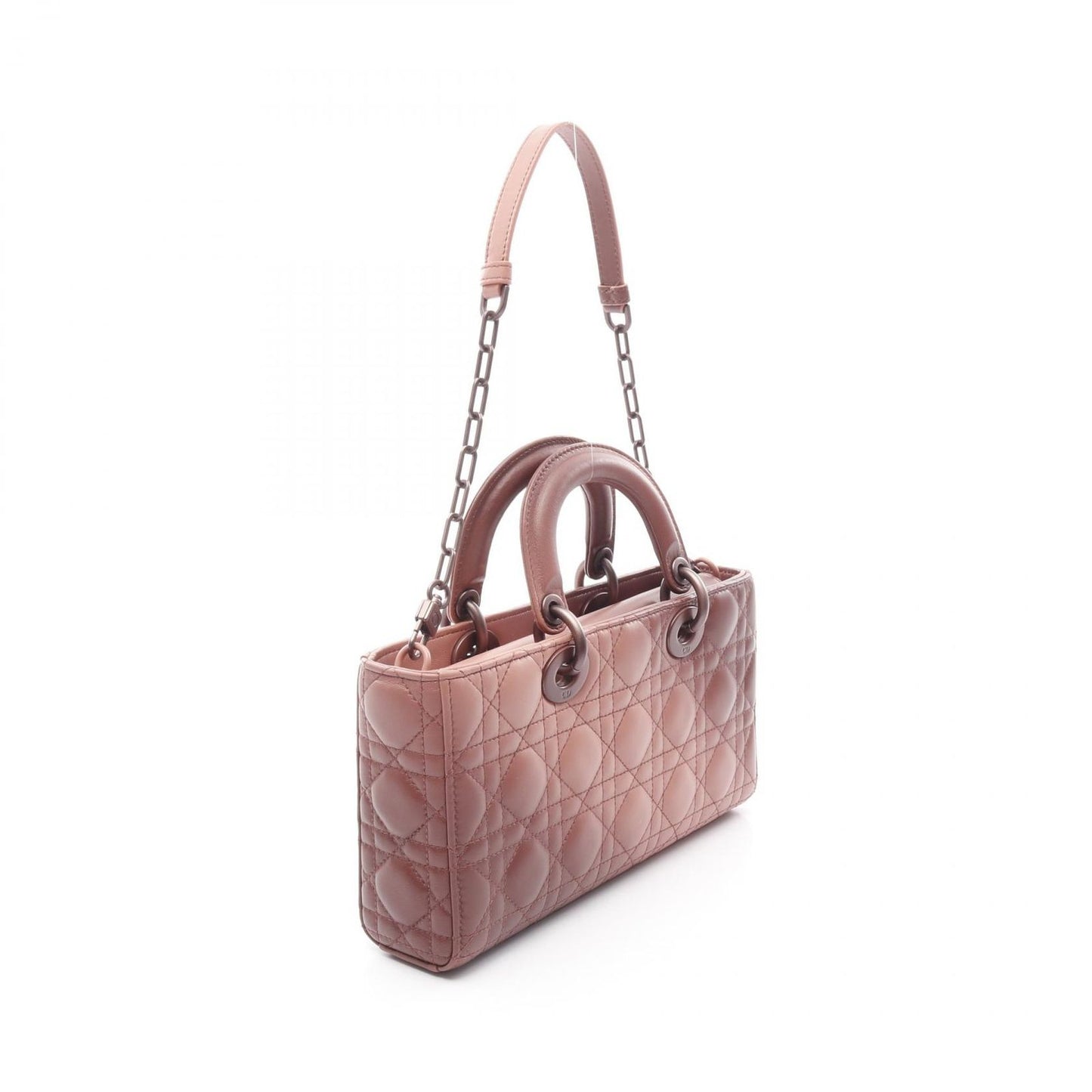 Dior Lady D-Joy Medium Handbag in Pink Brown Gradient Leather