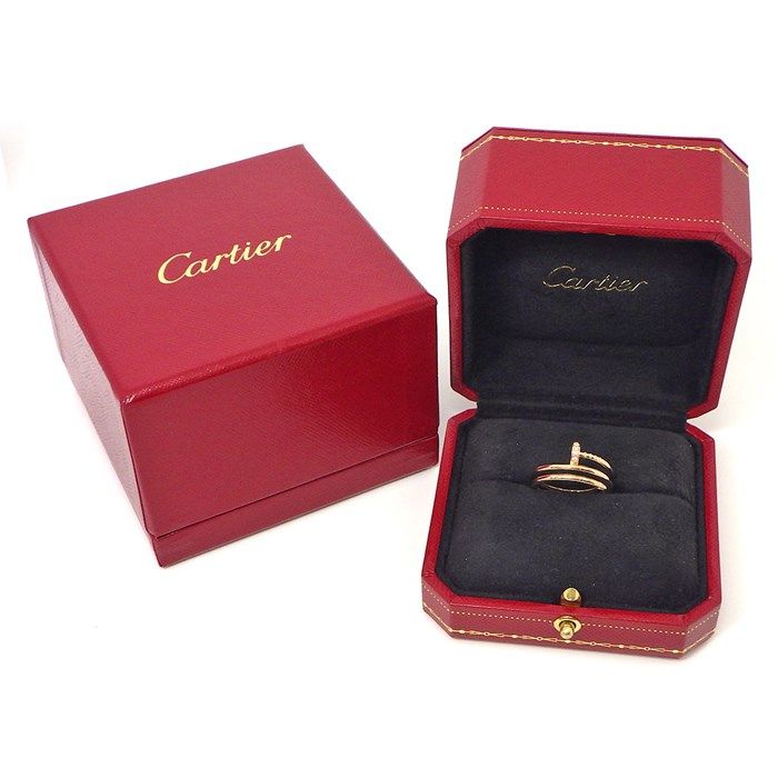 Cartier Juste un Clou Ring with Diamonds in 18K Pink Gold