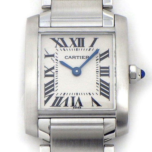 Cartier Tank Française SM W51008Q3 - Elegant Square Timepiece