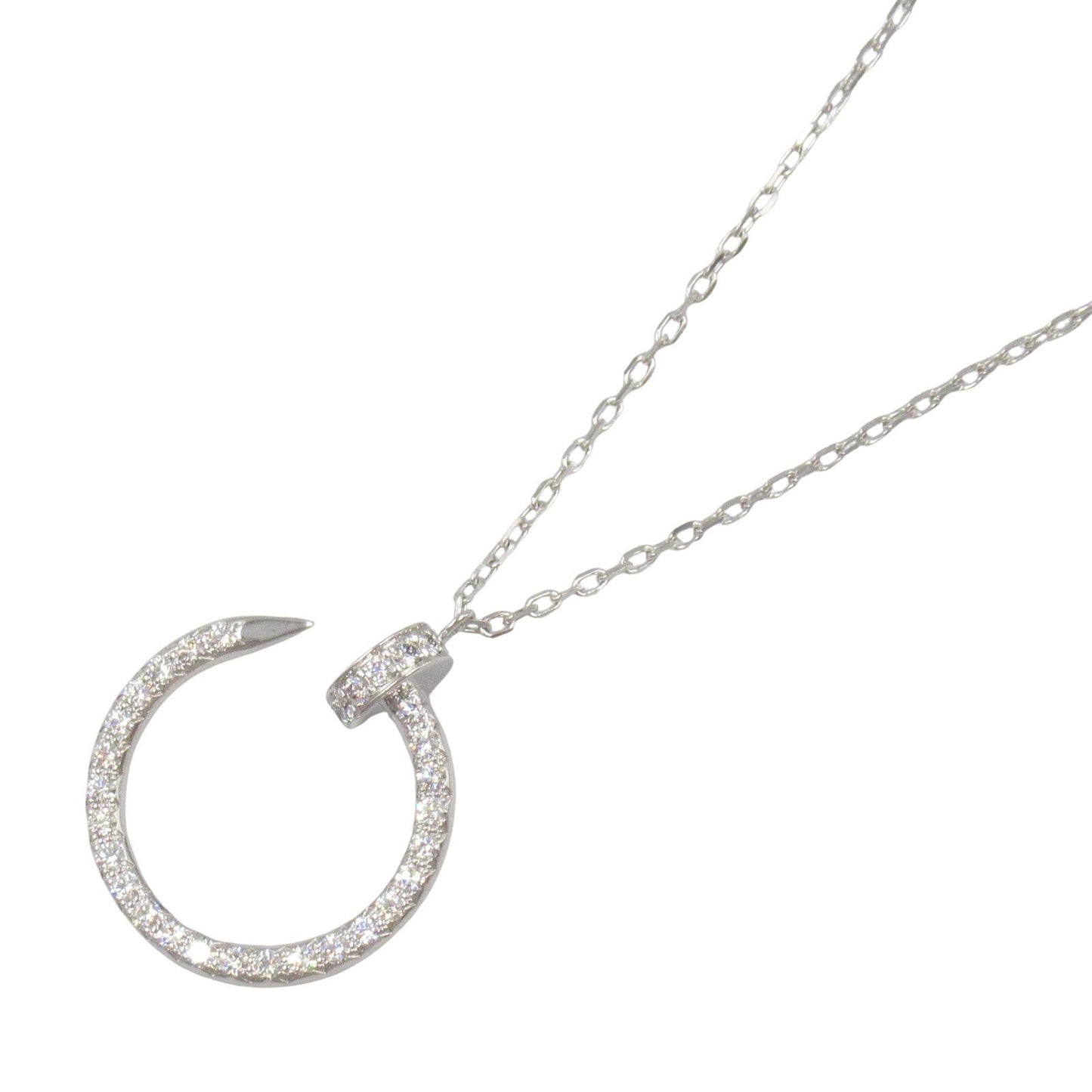 CARTIER Juste un Clou Diamond Necklace in 18K White Gold