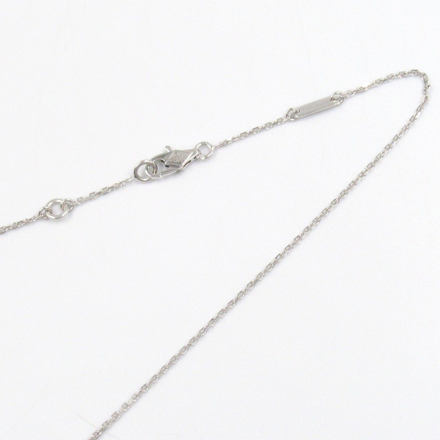 Van Cleef & Arpels Sweet Alhambra Diamond Necklace in White Gold