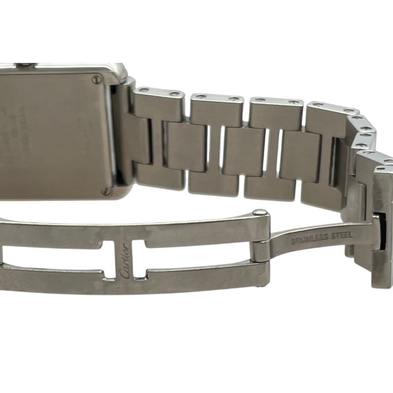 Cartier Tank Solo SM W5200013 White SS Quartz Ladies Watch