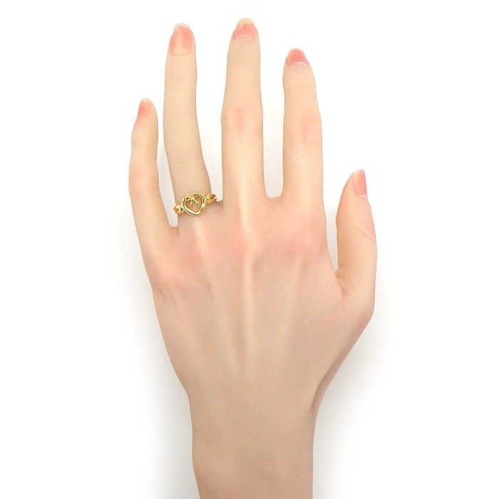 Tiffany & Co. Heart with Bow Ring in 18K Yellow Gold - Size 11.5